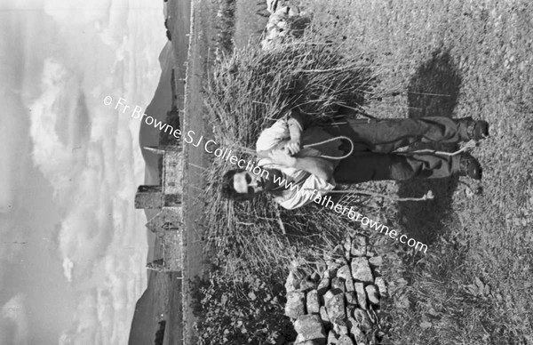 BURRISHOOLE ABBEY MAN WITH HAY